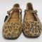 Womens Office Friday Mary Jane Ballerinas Leopard Leather Uk Size 3