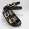 Womens ALOHAS Daria Sandal Black Leather