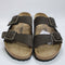Mens BIRKENSTOCK Arizona Two Strap Sandals Mocca Nubuck