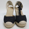 Womens OFFICE Marmalade Ankle Tie Espadrille Wedge Heels Black UK Size 6
