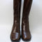 Odd sizes - Womens Office Karamel Knee High Block Heel Boots Brown Leather Uk Sizes Right 6/Left 5