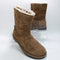 Womens BIRKENSTOCK Uppsala Zip Shearling Boots Dark Tea