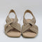 Womens Office Sasha  Square Toe Cross Over Espadrille Sandals Taupe Suede