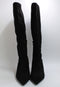 Womens Office Karly Kitten Heel Knee Boots Black