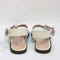 Womens Office Stealth Double Buckle Contrast Stitch Sandals Off White