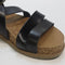 Odd Sizes - Womens Blowfish Malibu Fandie Sandals Black Dyecut - UK Sizes Right 4/Left 3