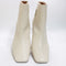 Womens OFFICE Aria Flared Heel Smart Boots Off White Pu