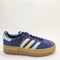 Odd Sizes -  adidas Gazelle Bold W Trainers Dark Blue Almost Pink Almost Yellow - UK Sizes Right 7.5/Left 7