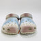 Odd Sizes - Womens Crocs Classic Clog Dip Dye Bone Multi - UK Sizes Right 6/Left 7