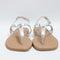 Womens Office Wide Fit: Splendid Leather Toe Post Sandals Silver Leather