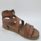 Odd sizes - Womens Blowfish Malibu Fandie Sandals Arabian Sand Dyecut UK Sizes Right 6/Left 7