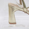 Womens OFFICE Macey Asymmetric Strappy Heeled Sandal Gold