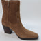 Womens Office Anika Western Ankle Boots Tan Suede Uk Size 8