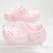 Kids Crocs Classic Floral Cut Out Toddler Clogs Pink Milk