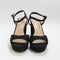 Womens Office Havoc Round Toe Platform Sandals Black