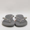 Womens Havaianas Slim Logo Metallic Flip Flop Grey Steel