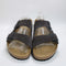 Mens BIRKENSTOCK Arizona Two Strap Sandals Suede Velvet Grey