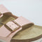 Womens Birkenstock Arizona Two Strap Shiny Lizard Light Rose Uk Size 7.5