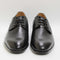 Mens Office Major Plain Toe Derby Shoes Black Leather