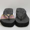 Womens Sleepers Tapered Platform Flip Flops Black