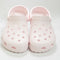 Womens Crocs Classic Hearts Cut Out Clogs Bubble Ice