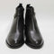 Womens Office Abloom Trim Detail Ankle Boots Black Leather