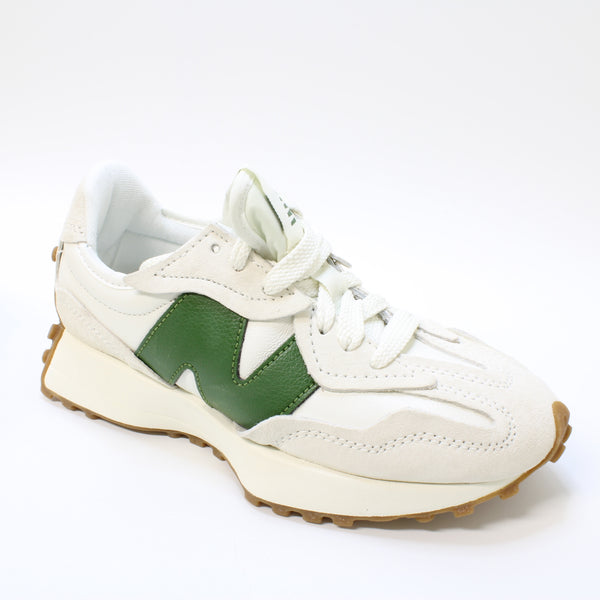 Odd Sizes - New Balance 327 Trainers Linen Green Gum - UK Sizes Right 3.5/Left 4 