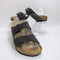 Mens BIRKENSTOCK Arizona Two Strap Sandals Suede Velvet Grey