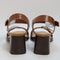 Womens Office Milan Two Part Buckle Sandals Tan