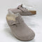 Womens BIRKENSTOCK Boston Clogs Gray Taupe Suede