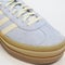 adidas Gazelle Bold W Trainers Clear Sky Cream White Gold Metallic Uk Size 5