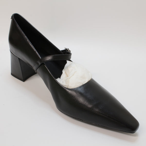 Womens Vagabond Altea Strap Block Heels Black Leather - UK Size 8