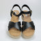 Womens EARTHADDICT Mallow Espadrille Wedge Sandal Black