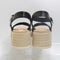 Womens EARTHADDICT Mallow Espadrille Wedge Sandal Black