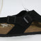 Womens Birkensotck Tulum Cross Sandals Black Suede