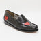 Womens G.H.Bass & Co. Weejun Wmn Penny Love Black Leather Red