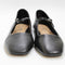 Womens Office Frill Mary Jane Ballet Flat Black