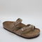 Womens Birkenstock Mayari Cross Strap Sandals Oiled Leather Tobacco Brown Uk Size 8