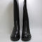 Womens Office Koda Platform Heeled Knee Boots Black Leather