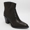 Womens Office Alabama Western Boots Black Leather