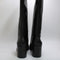 Womens Office Koda Platform Heeled Knee Boots Black Leather