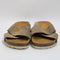 Womens Office Sugar  Cross Strap Footbed Sandals Taupe Suede