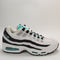 Nike Air Max 95 Og White Hyper Jade Black Metallic Silver Uk Size 8.5