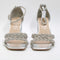 Womens Office Mila Embellished Block Heel Silver Embellished