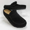 Womens BIRKENSTOCK Naples Wrapped Loafers Black Wrapped