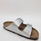 Womens Birkenstock Arizona Two Strap Silver Uk Size 5.5