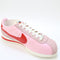 Odd Sizes -  Nike Cortez Trainers Medium Soft Pink Fire Red Sail Team Orange - UK Sizes Right 7.5/Left 7