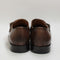 Mens Office Mitre Double Strap Toecap Monk Brown Leather