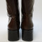 Odd sizes - Womens Office Karamel Knee High Block Heel Boots Brown Leather Uk Sizes Right 6/Left 5