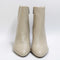 Womens Office Adore Stack Heel Ankle Boots Off White